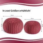 Premium Pouf Outdoor Sitzpouf Hocker Braun