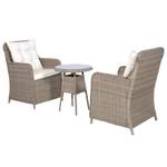 Bistro-Set-k361 ( 3-tlg ) Braun - Massivholz - Höhe: 1 cm