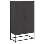 Highboard DE5864 Schwarz - Metall - 39 x 124 x 69 cm