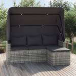 Gartensofa 3029485 (3er Set) Grau