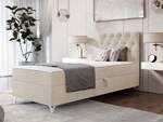 Einzelbett Chester Links Beige - Breite: 90 cm