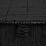3 x Aufbewahrungskorb schwarz Schwarz - Bambus - Textil - 33 x 15 x 26 cm