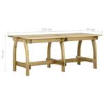 Table de jardin 3013143 Profondeur : 220 cm