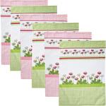 Geschirrtuch 6er-Pack Pink - Textil - 50 x 1 x 70 cm