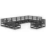 Salon de jardin 3009767-1 (lot de 2) Noir