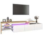 Buffet TV Cronus Ⅱ Blanc brillant - Bois - Blanc