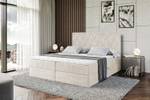 Boxspringbett LEPARO Ecru - Breite: 200 cm - H4