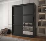 ARMOIRE À PORTES COULISSANTES MIROR Largeur : 150 cm - Noir