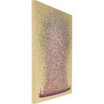 Bild Touched Flower Boat Gold Pink Pink - Massivholz  / Textil - 160 x 120 cm