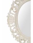 Miroir Ovale - Baroque Blanc