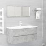 Meuble lavabo avec bassin 3007833-3 Gris minéral - Largeur : 100 cm