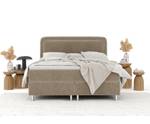 Boxspringbett Salvi Beige - Breite: 200 cm