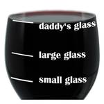 Glass Gravur-Weinglas Daddys XL -