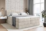 Boxspringbett ARDENI KING Beige - Breite: 160 cm