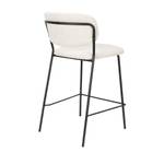 Lot de 2 tabourets de bar Jolien Beige - Textile - 48 x 89 x 54 cm