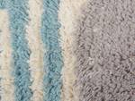 Coussin décoratif CASSIOPE Bleu - Gris - Blanc - Fibres naturelles - 30 x 12 x 50 cm