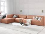 Ecksofa RUBY 5 Sitzplätze Pink