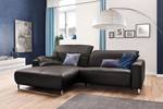 Ecksofa YORK Armlehne davorstehend links - Ecke davorstehend links - Silber