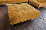 Sofa mit Hocker WIOLO Rotbraun