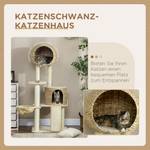 Kratzbaum D30-604V00BG Beige - Holzwerkstoff - 60 x 150 x 60 cm