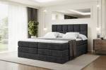 Boxspringbett RICAR KING Schwarz - Breite: 120 cm