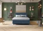 Boxspringbett Lago Blau - Breite: 160 cm - H2