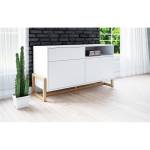 Buffet Bas Oslo Blanc - Bois manufacturé - 42 x 65 x 120 cm