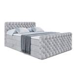 Boxspringbett BOXI8-Z KING Grau - Breite: 140 cm