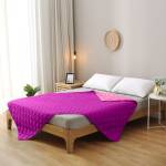 Bettdecke Sommer Steppbett Sommerdecke Violett - 135 x 200 cm