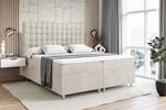 Boxspringbett - VIONE Ecru - Breite: 160 cm - H3