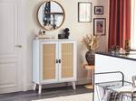 Buffet PARTON Beige - Blanc - Bois manufacturé - 80 x 100 x 34 cm