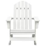 Chaise à bascule de jardin 3009982 Blanc - Bois manufacturé - Bois/Imitation - 70 x 92 x 92 cm