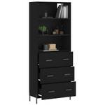 Highboard DE7935 Schwarz - Holzwerkstoff - 34 x 180 x 70 cm