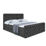 Boxspringbett BOXI8-Z Schwarz - Breite: 180 cm - H4