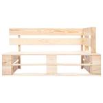 Palettenbank 297703 Braun - Holzwerkstoff - Holzart/Dekor - 110 x 55 x 65 cm