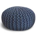 Pouf Sitzpouf Bodenkissen Puff Hocker Dunkelblau