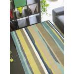 Tapis salon CRESSIDA Vert - Fourrure véritable - 170 x 18 x 240 cm