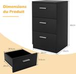 Table de Chevet TI83361 Noir