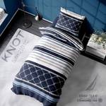Bettwäsche Knot Blau - Textil - 135 x 1 x 200 cm