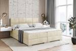 Boxspringbett ARDENI Ecru - Breite: 200 cm - H4