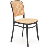 Gartenstuhl ATTAGE Schwarz - Rattan - 86 x 52 x 41 cm