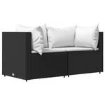 Ecksofa 3029629-4 (2er Set) Schwarz - Weiß