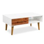 Couchtisch D510 Braun - Massivholz - 50 x 40 x 90 cm