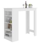 Table de bar 115x103x50 cm Blanc - Bois manufacturé - 115 x 103 x 50 cm