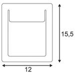 Einbaustrahler Downer Pur 12 x 16 cm