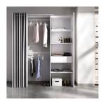 Dressing extensible avec rideau + 1 tiro Blanc