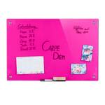 Glas Magnettafel Pink