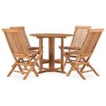 Gartenmöbel-Set Braun - Holzart/Dekor - Holz teilmassiv - 90 x 75 x 90 cm