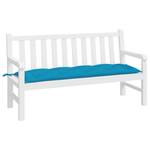 Coussin de banc de jardin Bleu clair - Profondeur : 150 cm