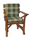 Auflage BOSTON für Sessel, grün/beige Beige - Grün - Textil - 45 x 7 x 88 cm